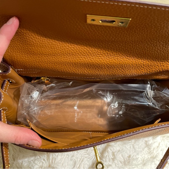 Brown leather bag BNWT - Picture 7 of 11